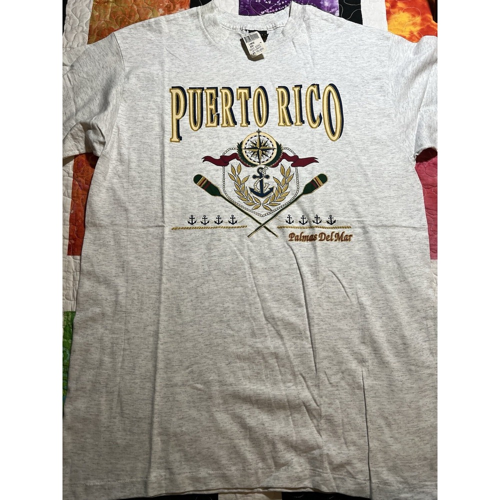 NWT Vtg Puerto Rico Palmas Del Mar Size Large T Shirt Single Stitch Made In USA
